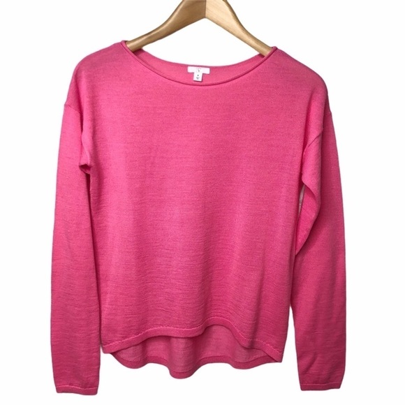 bp Sweaters - BP Pullover Knit Sweater High Low Hem Pink Size Medium Rolled Neckline